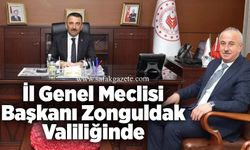 İl Genel Meclisi Başkanı Zonguldak Valiliğinde