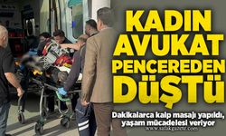 Kadın avukat pencereden düştü: Yaşam mücadelesi veriyor