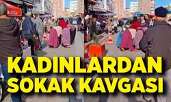 Kadınlar saç başa kavgaya tutuştu: O anlar kamerada