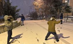 Van'da yoğun kar yağışı