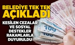 Belediye tek tek açıkladı: Kesilen cezalar ve sosyal destekler rakamlarla duyuruldu