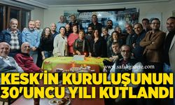 KESK'in kuruluşunun 30'uncu yılı kutlandı
