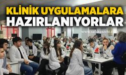 Klinik uygulamalara hazırlanıyorlar