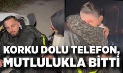 Korku dolu telefon, mutlulukla bitti