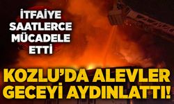 Kozlu’da alevler geceyi aydınlattı! İtfaiye saatlerce mücadele etti