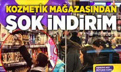Kozmetik mağazasından şok indirim