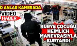 Kurye çocuğu heimlich manevrasıyla kurtardı: O anlar kamerada