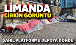 Liman da çirkin görüntü! Sahil platformu depoya döndü