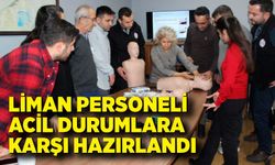 Liman personeli acil durumlara karşı hazırlandı