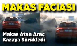 Makas atan araç kazaya yol açtı