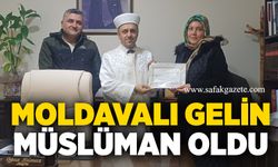 Moldavalı gelin Müslüman oldu