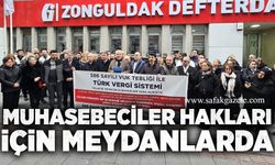 Muhasebeciler hakları için meydanlarda