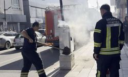 Elektrik panosundaki yangın paniğe neden oldu