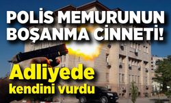 Polis memuru boşanma davası için geldiği adliyede kendini vurdu