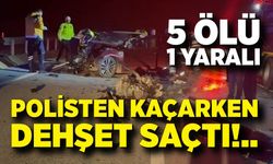 Polisten kaçarken dehşet saçtı! 5 ölü, 1 yaralı