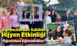 Zonguldak'ta öğrencilerden sahilde hijyen etkinliği