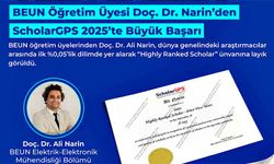 Doç. Dr. Narin’den ScholarGPS 2025’te Büyük Başarı
