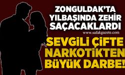 Yılbaşında zehir saçacaklardı: Sevgili çifte narkotikten darbe!