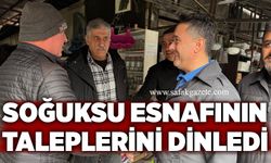 Sezer Köroğlu, Soğuksu esnafının taleplerini dinledi