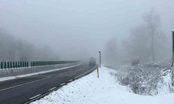 Sürücüler dikkat! Sis ve kar etkisi altında
