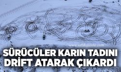 Sürücüler karın tadını drift atarak çıkardı