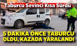 5 dakikada önce taburcu oldu kazada yaralandı