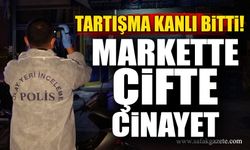 Tartışma kanlı bitti! Market sahibinden çifte cinayet