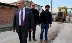 Taşköprü Belediyesi'nden yol yapım çalışması