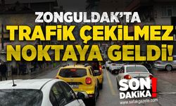 Zonguldak’ta trafik çekilmez noktaya geldi! Alternatif yollara yöneldiler