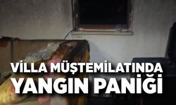 Villanın müştemilatında çıkan yangın söndürüldü