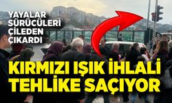 Kırmızı Işık İhlali Tehlike Saçıyor: Yayalar Sürücüleri Çileden Çıkardı