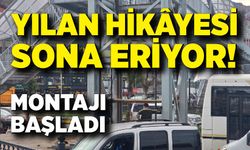 Üst geçitte flaş gelişme: Asansör montajı başladı