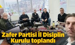 Zafer Partisi İl Disiplin Kurulu toplandı