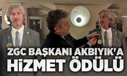 ZGC Başkanı Akbıyık'a hizmet ödülü