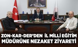 Zon-Kar-Der Başkanı Acar’dan İl Milli Eğitim Müdürüne nezaket ziyareti