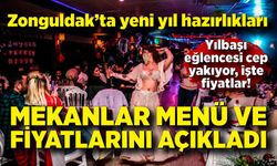 Zonguldak’ta yeni yıl hazırlıkları: Mekanlar menü ve fiyatlarını açıkladı