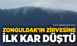 Zonguldak’ın zirvesine ilk kar düştü