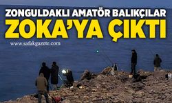 Zonguldaklı amatör balıkçılar Zoka’ya çıktı