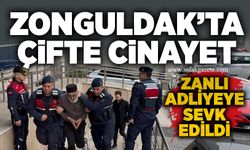 Zonguldak’ta çifte cinayet: Zanlı adliyeye sevk edildi