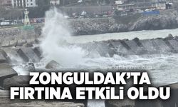 Zonguldak’ta fırtına etkili oldu: Dalga boyu yer yer 4 metreye kadar yükseldi