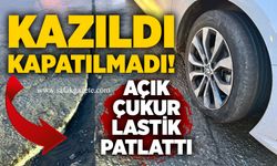 Zonguldak’ta ihmalin bedeli: Açık çukur lastik patlattı