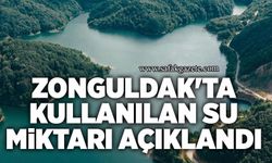 Zonguldak'ta 2024 yılında kullanılan su miktarı açıklandı