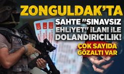 Zonguldak'ta sahte "sınavsız ehliyet" ilanı ile dolandırıcılık! Çok sayıda gözaltı var