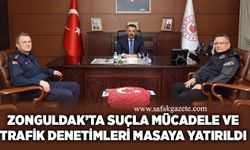 Zonguldak’ta suçla mücadele ve trafik denetimleri masaya yatırıldı