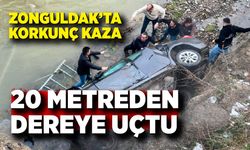 Zonguldak’ta Feci Kaza: Otomobil Köprüden Dereye Savruldu