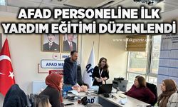 AFAD personeline ilk yardım eğitimi düzenlendi