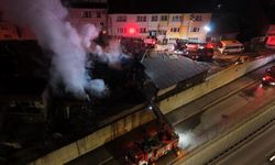 Ahşap Depo Yangını Kontrol Altına Alındı