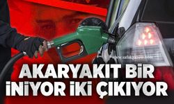 Akaryakıt bir iniyor iki çıkıyor