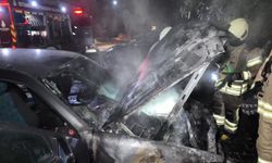 Kadıköy’de Otoparkta Mercedes Alev Aldı