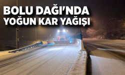 Bolu Dağı’nda yoğun kar yağışı: Karla mücadele aralıksız sürüyor